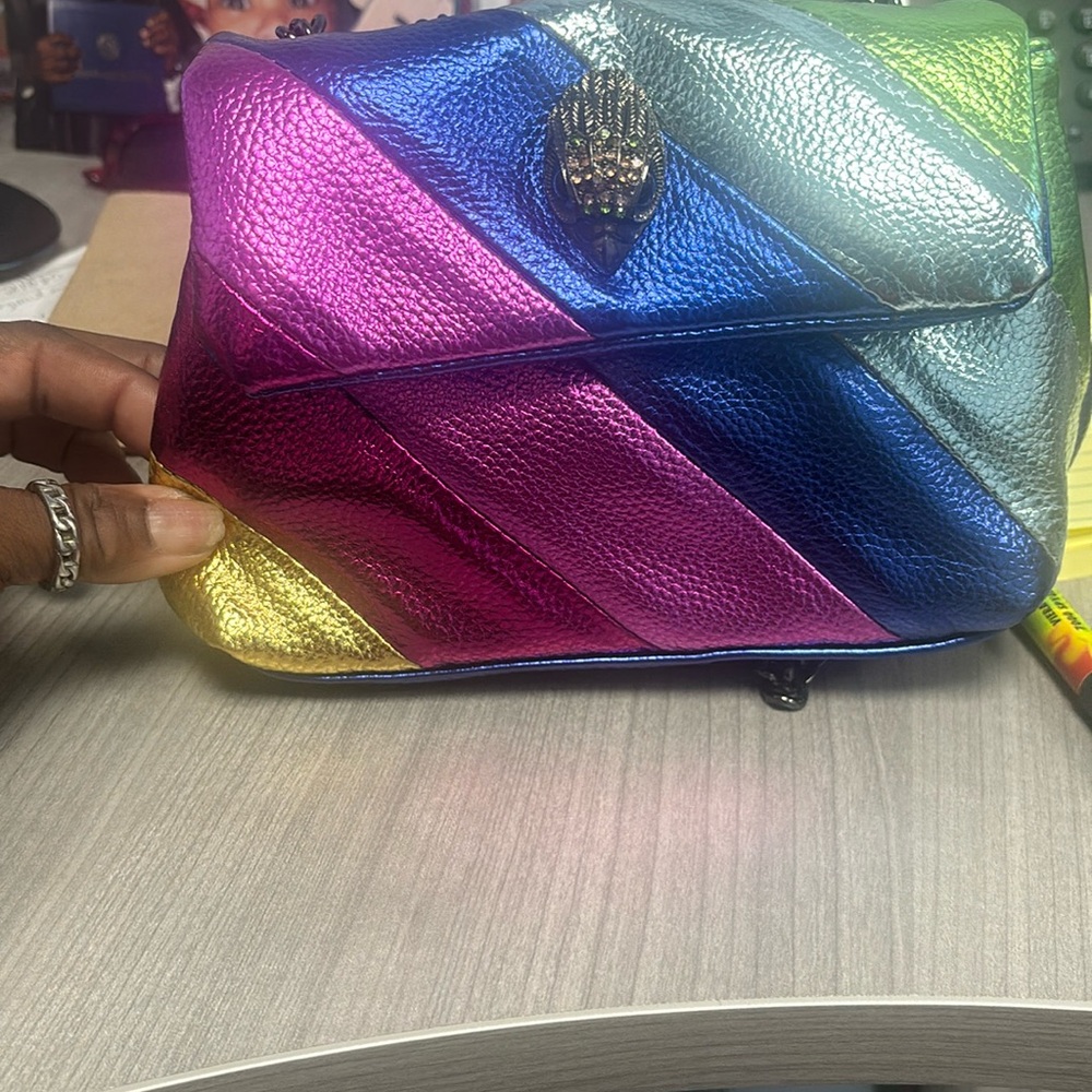 Multi colored handbag